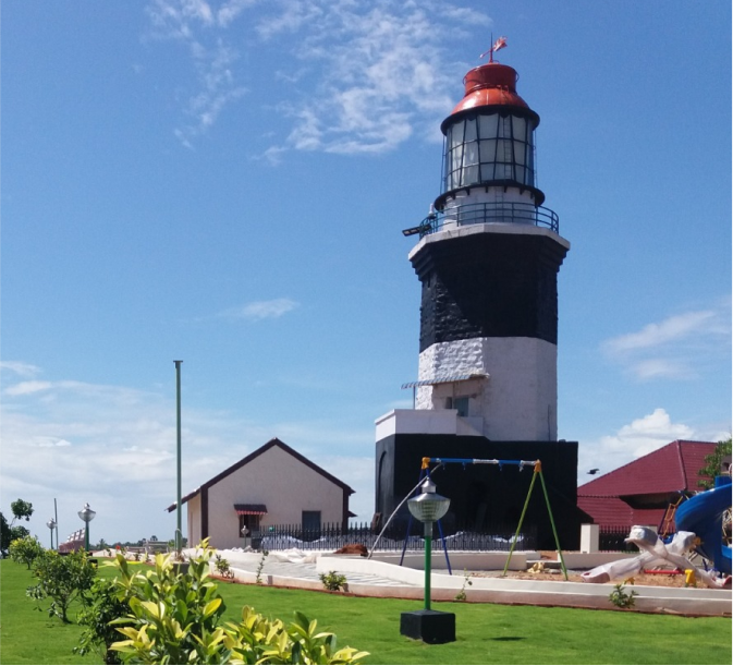 Muttom Point Lighthouse And Navtex Station