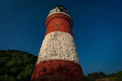 The Oyster Rocks lighthouse
